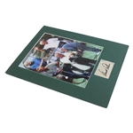 Arnold Palmer Signed Cut Signature with Matted Masters Collage Display JSA ALOA