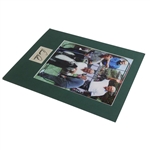 Arnold Palmer Signed Cut Signature with Matted Masters Collage Display JSA ALOA