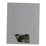 Arnold Palmer Signed Cut Signature with Matted Masters Collage Display JSA ALOA