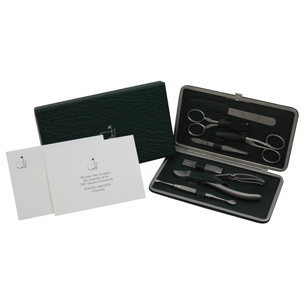 2001 Augusta National GC Masters Tournament Gift - Grooming Kit in Original Box w/Card