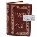 Arnold Palmer Signed 1999 'A Golfers Life' Deluxe Ltd Ed Book #1461/2500 w/Card JSA ALOA