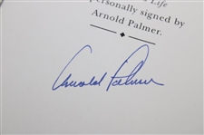 Arnold Palmer Signed 1999 'A Golfers Life' Deluxe Ltd Ed Book #1461/2500 w/Card JSA ALOA