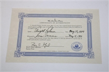 Arnold Palmer Signed 1999 'A Golfers Life' Deluxe Ltd Ed Book #1461/2500 w/Card JSA ALOA