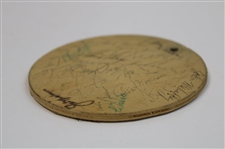 Firestone Employee Tag with 20+ Signatures Incl, Nicklaus, Player, Watson JSA ALOA