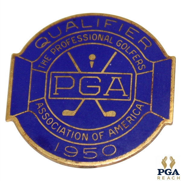 1950 PGA Championship at Scioto CC Contestant Badge - Chandler Harper Winner