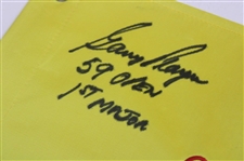 Gary Player Signed Muirfield Embroidered Flag w/ '59 Open' & '1st Major Win' Insc. JSA ALOA