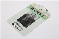 2001 Masters Tournament Series Badge #Q06642