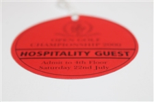 2000 The Open Championship St. Andrews Hotel Hospitality Guest Saturday Ticket w/String