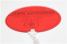 2000 The Open Championship St. Andrews Hotel Hospitality Guest Saturday Ticket w/String