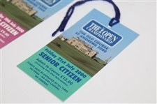 2000 The Open Championship at St. Andrews Wednesday & Friday Senior Citizen Tickets