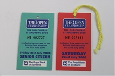 2000 The Open Championship at St. Andrews Friday & Saturday Tickets