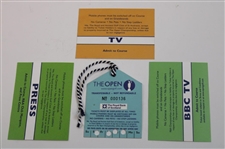 Four (4) The Open Championship Passes - 2003 TV, 2003 Press, 2003 Season & 2004 BBC TV