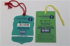 2005 & 2007 The Open Championship Friday Round Tickets - St. Andrews & Carnoustie