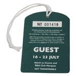 2006 The Open Championship at Royal Liverpool SERIES Guest Ticket