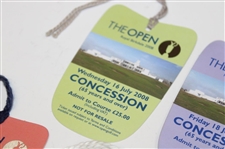 2008 The Open Championship at Royal Birkdale Badge w/Tuesday & Tuesday/Wednesday/Friday Concession