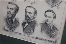 1876 The Illustrated Sporting & Dramatic News Celebrated Amateur Golfers News Article - Framed 