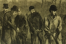 Golf Match On Blackheath Print by Artists F Gilbert & H. Harral - Framed