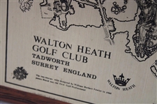 1981 The Ryder Cup at Walton Heath Golf Club Visual Survey (by James Izatt) Plaque