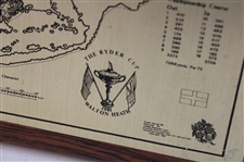 1981 The Ryder Cup at Walton Heath Golf Club Visual Survey (by James Izatt) Plaque