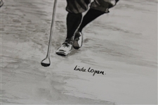 Francis Ouimet & Caddy Eddie Lowry 1913 US Open Print by Artist Linda Logan
