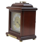 2000 PGA Cup Celtic Manor Presentation Woodford Mahogany & Brass Face Chiming Mantle Clock w/Key