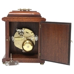 2000 PGA Cup Celtic Manor Presentation Woodford Mahogany & Brass Face Chiming Mantle Clock w/Key