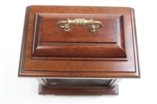 2000 PGA Cup Celtic Manor Presentation Woodford Mahogany & Brass Face Chiming Mantle Clock w/Key