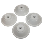 Four (4) Classic Masters Logo Ceramic Side Salad Bowls