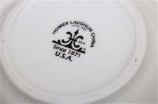 Four (4) Classic Masters Logo Ceramic Side Salad Bowls