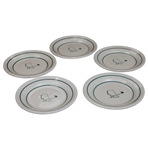 Five (5) Classic Masters Logo Ceramic Side Plates