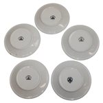 Five (5) Classic Masters Logo Ceramic Side Plates