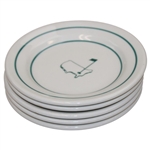 Five (5) Classic Masters Logo Ceramic Side Plates