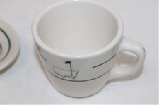 Nine (9) Various Classic Masters Logo Ceramic Dishes - Cup, Mug, Plates, Bowls, Dishes