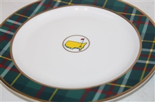Four (4) Masters Tournament Home Collection Tartan Cocktail Plates in Original Box