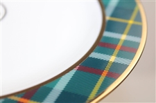 Four (4) Masters Tournament Home Collection Tartan Cocktail Plates in Original Box