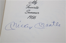 Mickey Mantle Signed 1991 'My Favorite Summer' Book JSA ALOA