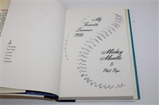 Mickey Mantle Signed 1991 'My Favorite Summer' Book JSA ALOA