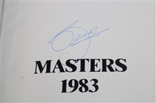 Seve Ballesteros Signed 1983 Masters Tournament Green Annual Book JSA ALOA