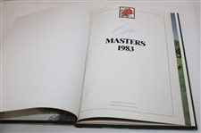 Seve Ballesteros Signed 1983 Masters Tournament Green Annual Book JSA ALOA