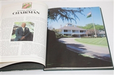 Bernhard Langer Signed 1985 Masters Tournament Green Annual Book JSA ALOA