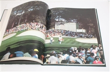 Bernhard Langer Signed 1985 Masters Tournament Green Annual Book JSA ALOA