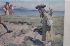 The First International Foursome' Played on Leith Links 1682 Framed Print By Allen Stewart