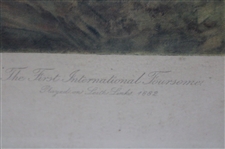The First International Foursome' Played on Leith Links 1682 Framed Print By Allen Stewart
