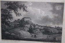 c.1798 Edinburgh Golf Engraving By J Walker From F. Nicholson Drawing - Framed