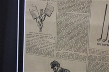 Sunday May 10th 1896 New York Herald Framed Newspaper Article