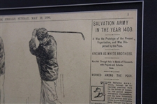 Sunday May 10th 1896 New York Herald Framed Newspaper Article