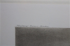 1859 'A Summer Evening on the Musselburgh Links: Golfers' Monochrome Photogravure Charles Lee - Framed