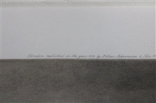 1859 'A Summer Evening on the Musselburgh Links: Golfers' Monochrome Photogravure Charles Lee - Framed