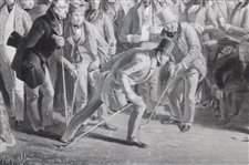 1850 'The Golfers: Grand Match Played Over St. Andrews Links' by Charles Lee Original Engraving - Rare!