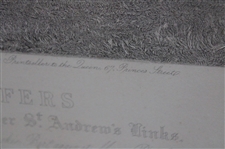1850 'The Golfers: Grand Match Played Over St. Andrews Links' by Charles Lee Original Engraving - Rare!